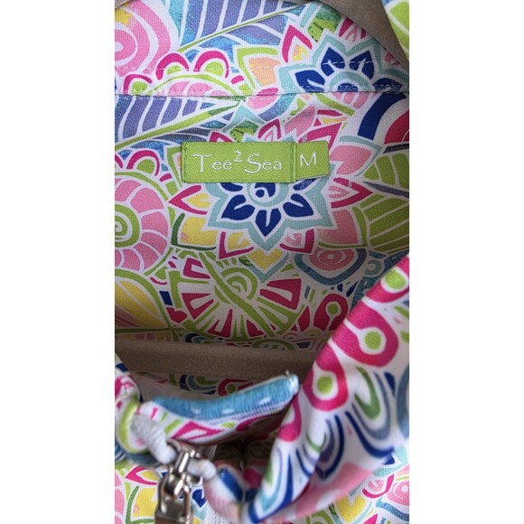 Tee 2 Sea Moisture Wicking Full Zip Long Sleeve Golf Woman Jacket M Multi - Picture 3 of 5